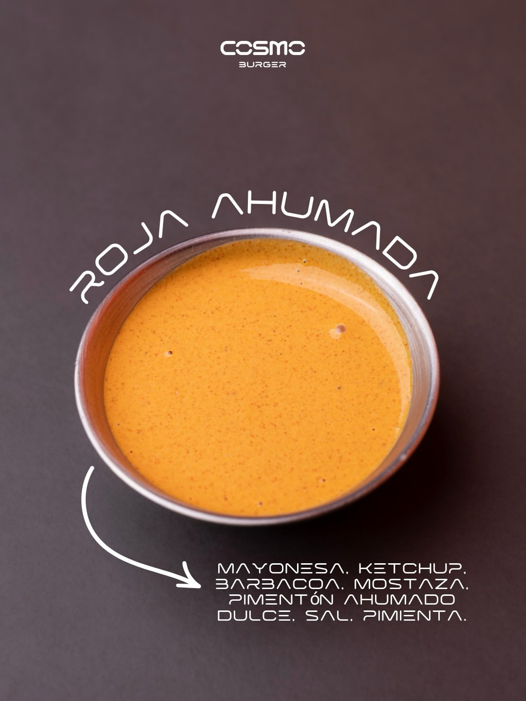 Salsa Roja Ahumada casera — Cosmo Burger Barcelona